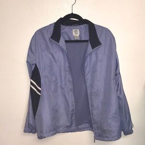 light blue and navy jacket very light material